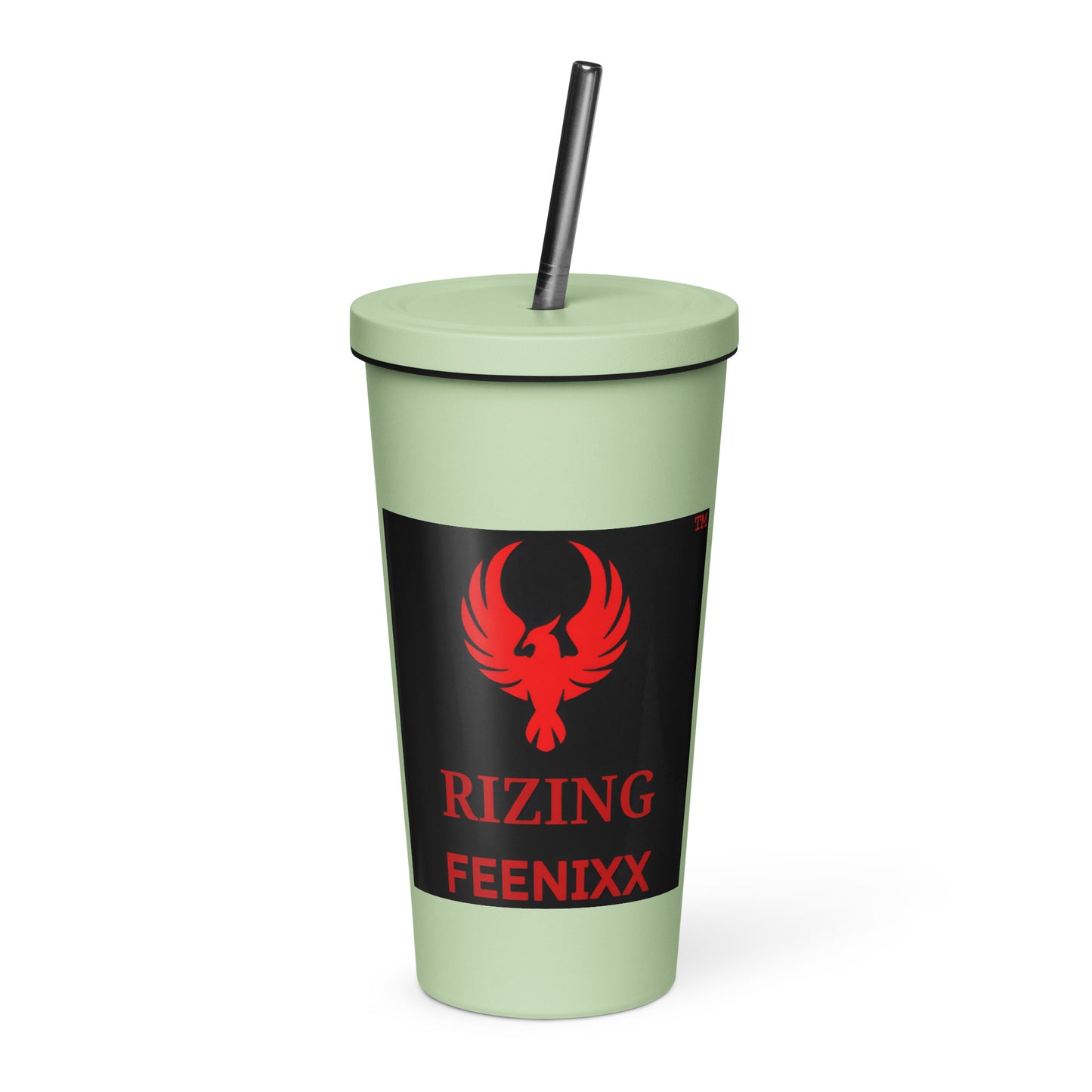 RIZING FEENIXX™ INSULATED TUMBLER WITH A STRAW