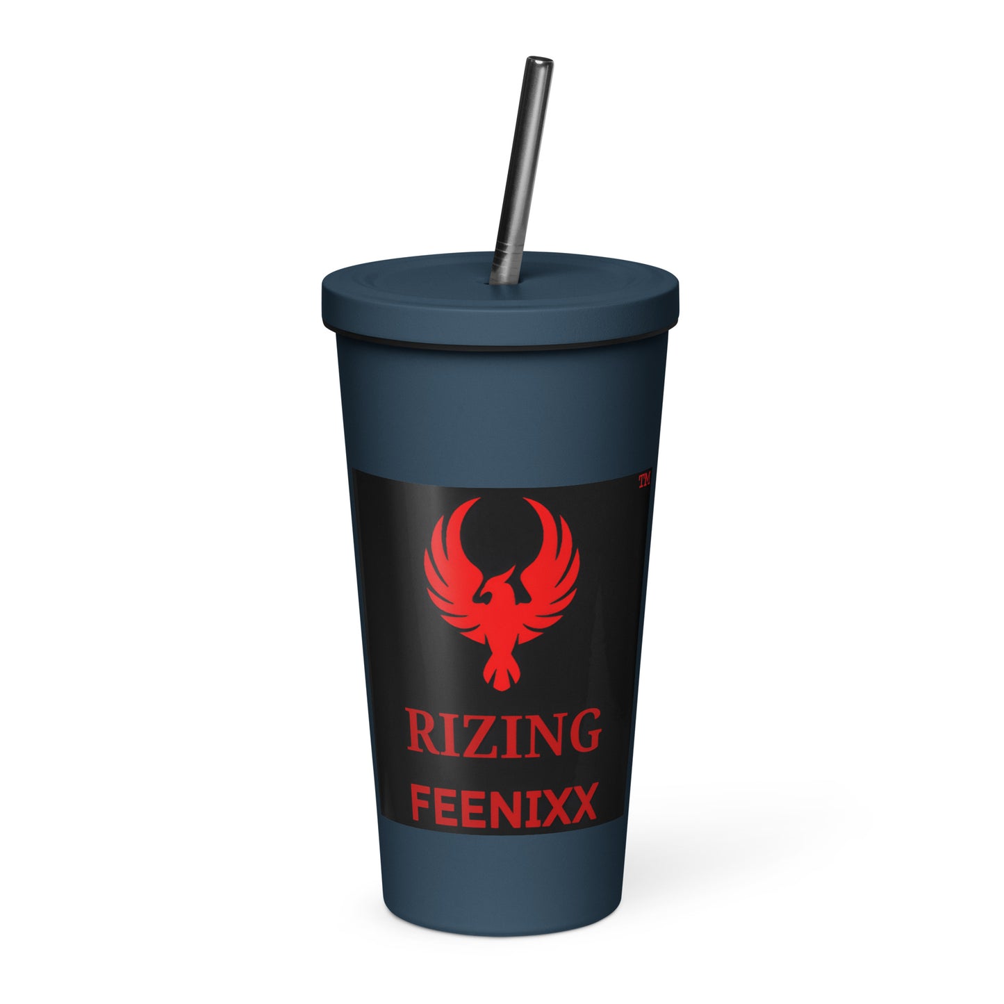 RIZING FEENIXX™ INSULATED TUMBLER WITH A STRAW